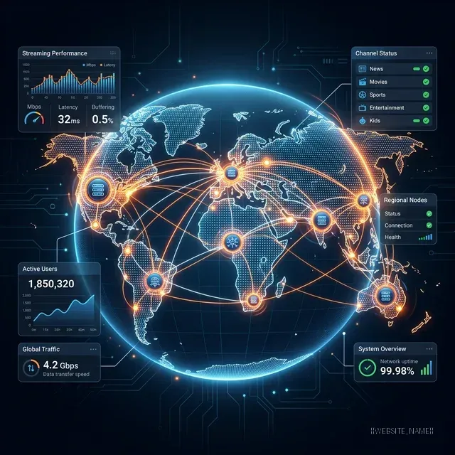 SkyHub4K Global IPTV Streaming Network — Server Infrastructure for Resellers